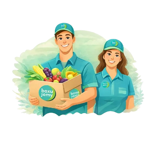 Zespół Boxujemy z paczką świeżych produktów