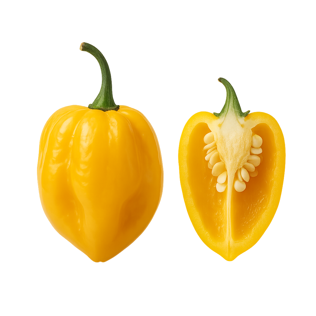 świeża papryka habanero żółta bardzo ostra cytrusowy aromat boxujemy