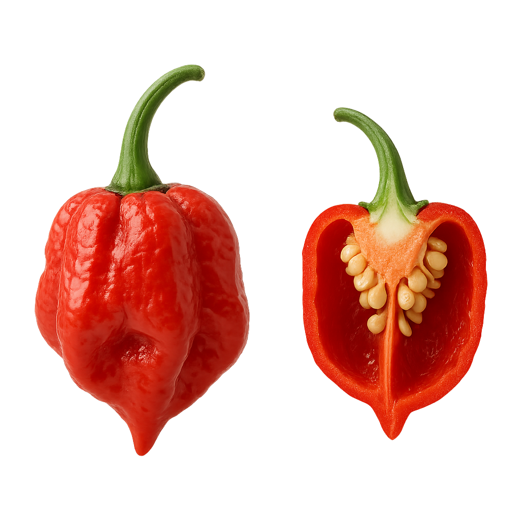 papryka trinidad scorpion bardzo ostra czerwona świeża boxujemy