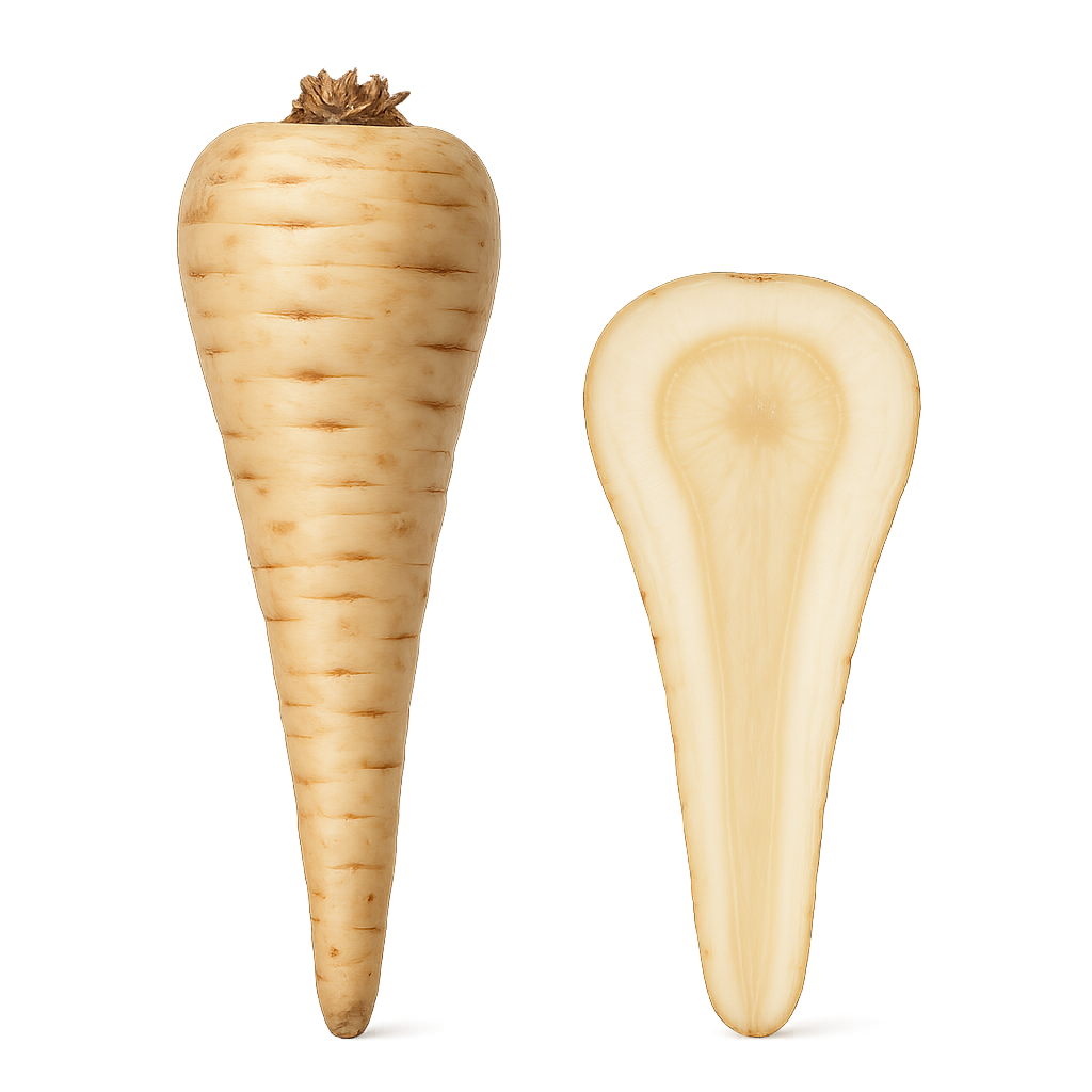 świeży korzeń pasternaku biały gładka skórka boxujemy