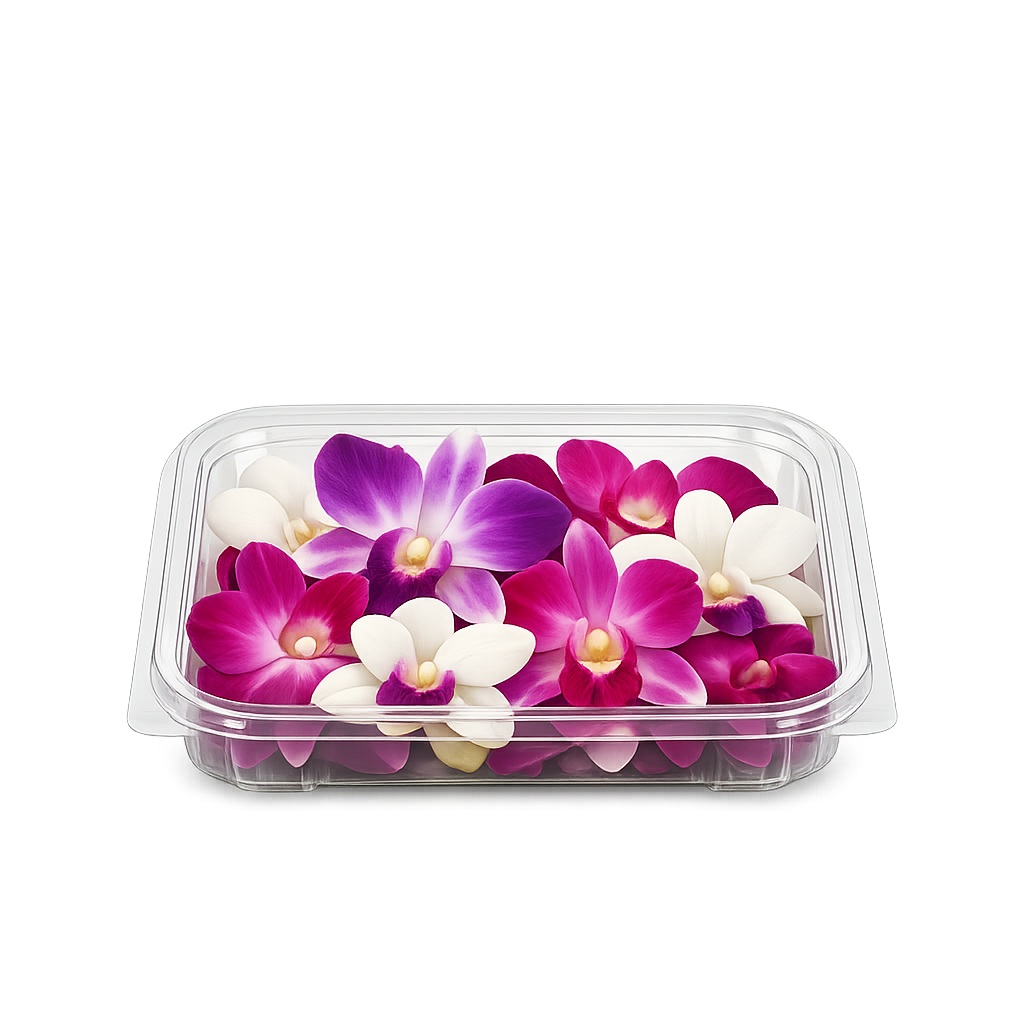 storczyk jadalny orchidea dekoracja tortu kwiaty jadalne boxujemy